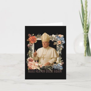 Papst Trump Funny Trump Vatican Christlich Retro C Karte
