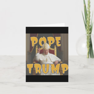 Papst Trump Funny Trump Vatican Christlich Retro C Karte