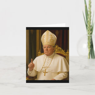 Papst Trump Funny Trump Vatican Christlich Retro C Karte