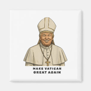 Papst Trump Funny Trump Vatican Christlich Retro C Magnet
