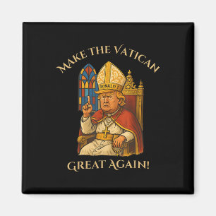 Papst Trump Funny Trump Vatican Christlich Retro C Magnet