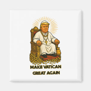 Papst Trump Funny Trump Vatican Christlich Retro C Magnet