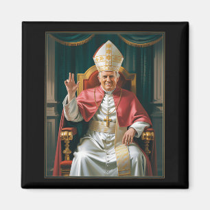 Papst Trump Funny Trump Vatican Christlich Retro C Magnet