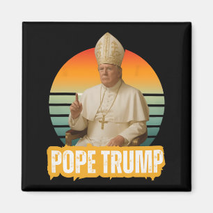 Papst Trump Funny Trump Vatican Christlich Retro C Magnet