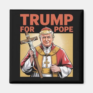 Papst Trump Funny Trump Vatican Christlich Retro C Magnet