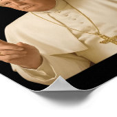 Papst Trump Funny Trump Vatican Christlich Retro C Poster (Ecke)