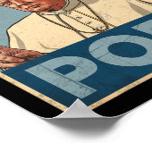 Papst Trump Funny Trump Vatican Christlich Retro C Poster (Ecke)