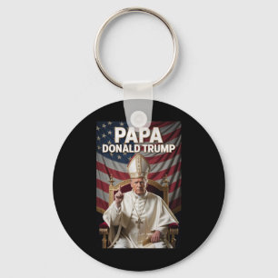 Papst Trump Funny Trump Vatican Christlich Retro C Schlüsselanhänger