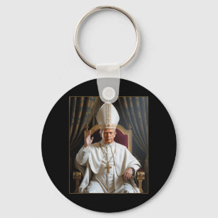 Papst Trump Funny Trump Vatican Christlich Retro C Schlüsselanhänger