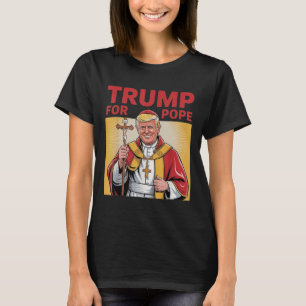 Papst Trump Funny Trump Vatican Christlich Retro C T-Shirt