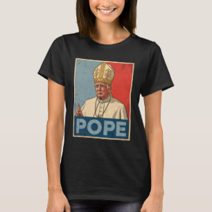 Papst Trump Funny Trump Vatican Christlich Retro C T-Shirt