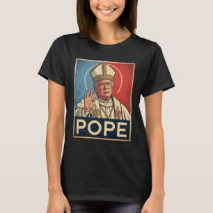Papst Trump Funny Trump Vatican Christlich Retro C T-Shirt