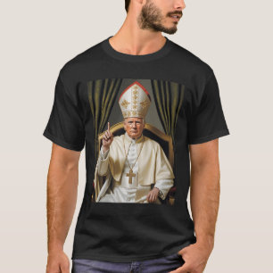 Papst Trump Funny Trump Vatican Christlich Retro C T-Shirt