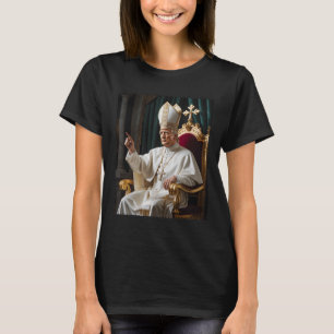 Papst Trump Funny Trump Vatican Christlich Retro C T-Shirt