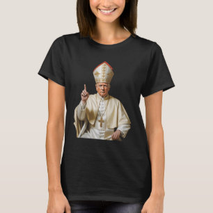 Papst Trump Funny Trump Vatican Christlich Retro C T-Shirt