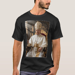 Papst Trump Funny Trump Vatican Christlich Retro C T-Shirt