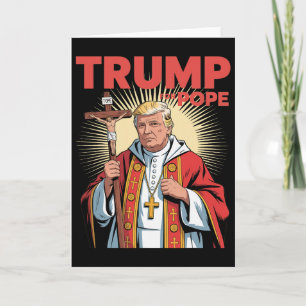 Papst Trump Lustig Trump Vatikan Christlich Retro Karte