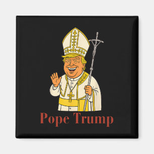 Papst Trump Lustig Trump Vatikan Christlich Retro  Magnet