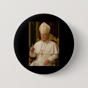 Papst Trump Lustiger Präsident Trump will der N Button