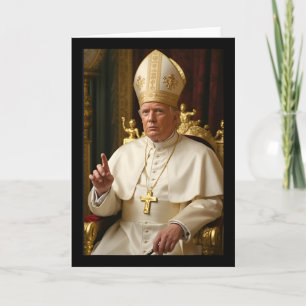 Papst Trump Lustiger Präsident Trump will Futurist Karte