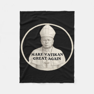 Papst Trump Lustiger Trump Vatikan Christlich Retr Fleecedecke