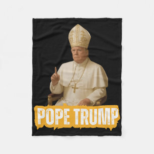 Papst Trump Lustiger Trump Vatikan Christlich Retr Fleecedecke