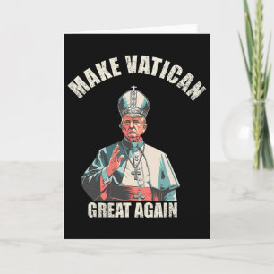 Papst Trump Lustiger Trump Vatikan Christlich Retr Karte