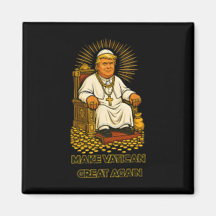 Papst Trump Lustiger Trump Vatikan Christlich Retr Magnet