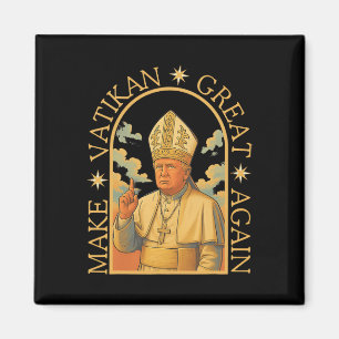Papst Trump Lustiger Trump Vatikan Christlich Retr Magnet