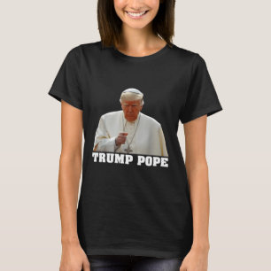 Papst Trump Lustiger Trump Vatikan Christlich Retr T-Shirt