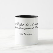 Papst und Mitarbeiter-Tasse Tasse (Zentrum)