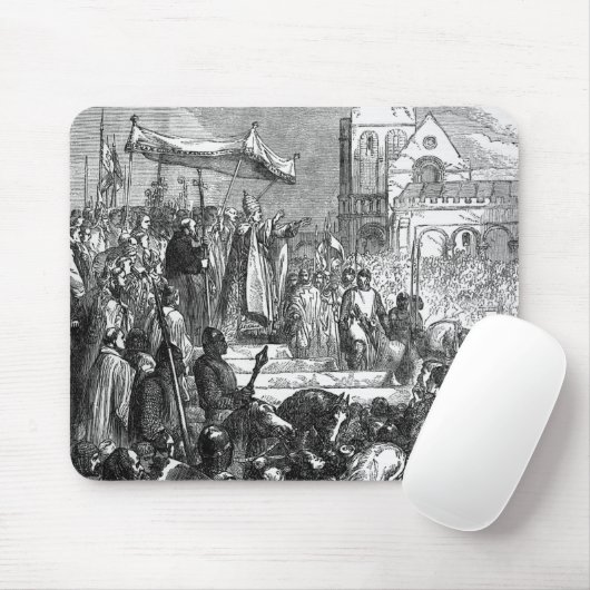 Papst Urban II den ersten Kreuzzug predigend Mousepad (Mit Mouse)