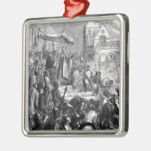 Papst Urban II den ersten Kreuzzug predigend Silbernes Ornament (Links)