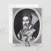 Papst Urban VIII Postkarte (Vorne/Hinten)