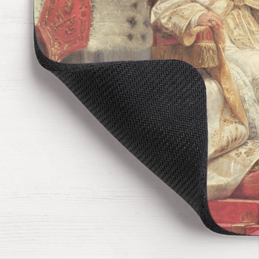 Papst VIII in St Peter auf dem Sedia Gestatoria Mousepad (Ecke)
