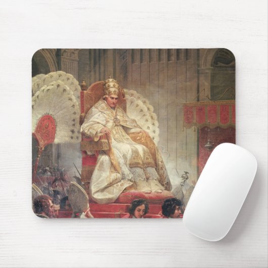 Papst VIII in St Peter auf dem Sedia Gestatoria Mousepad (Mit Mouse)