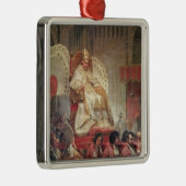 Papst VIII in St Peter auf dem Sedia Gestatoria Silbernes Ornament (Rechts)