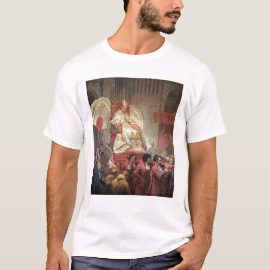 Papst VIII in St Peter auf dem Sedia Gestatoria T-Shirt (Vorderseite)