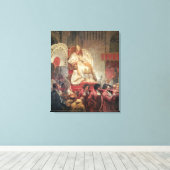 Papst VIII. Petrus am Sedia Gestatoria Leinwanddruck (Insitu (Holzboden))