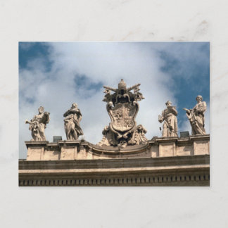 Papstarme über dem Eingang des St. Peter Postkarte