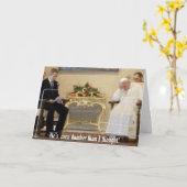 Papstbusch, er ist noch dumm, als ich dachte! karte (Gelbe Blume)