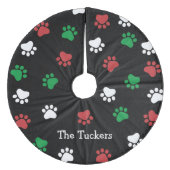 Päpste Pässen Katzenpfähle Weihnachten Fleece Weihnachtsbaumdecke (Vorderseite)