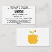 Papstkarten der Discorden Visitenkarte (Vorne/Hinten)