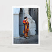 Päpstliche Schweizergarde an der Sentry Box Karte (Vorderseite)