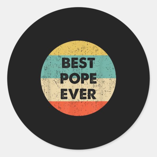Papstname runder aufkleber (Vorderseite)
