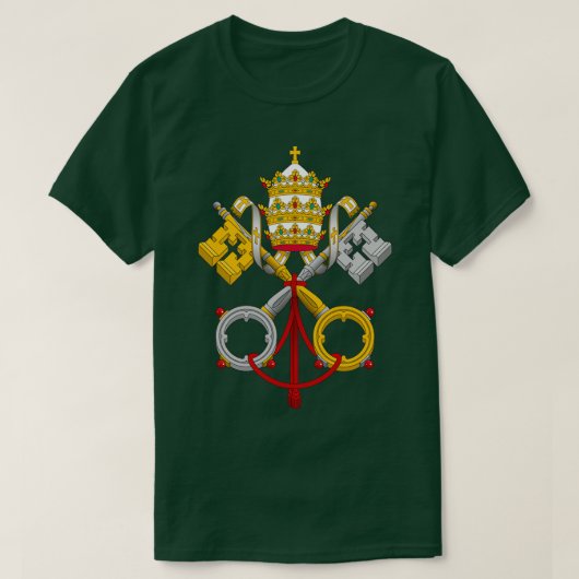 Papstüberwurf von Waffen T-Shirt (Design vorne)