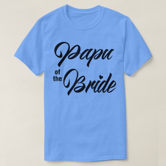 Papu of Bride Wedding Party Matching Bridal Party T-Shirt (Design vorne)