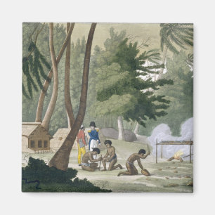 Papu Stamm auf der Insel Rawak, Platte 20 von 'Le Magnet