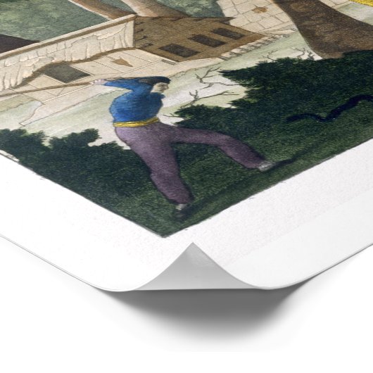 Papu Stamm auf der Insel Rawak, Platte 20 von 'Le Poster (Ecke)