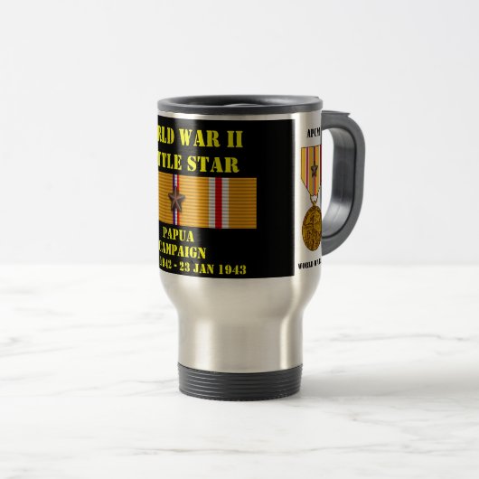 Papua Kampagne Reisebecher (VorderseiteRechts)